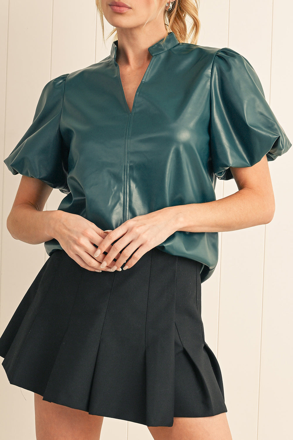 Sawyer V-Neck Puff Sleeve Blouse