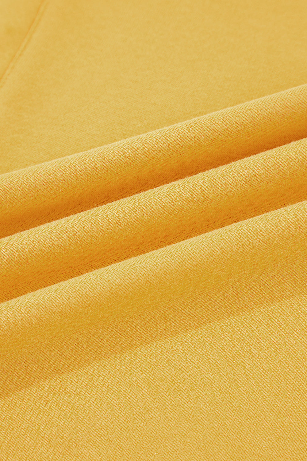 Citrus Balloon Sleeve Pullover Solid Color Sweatshirt