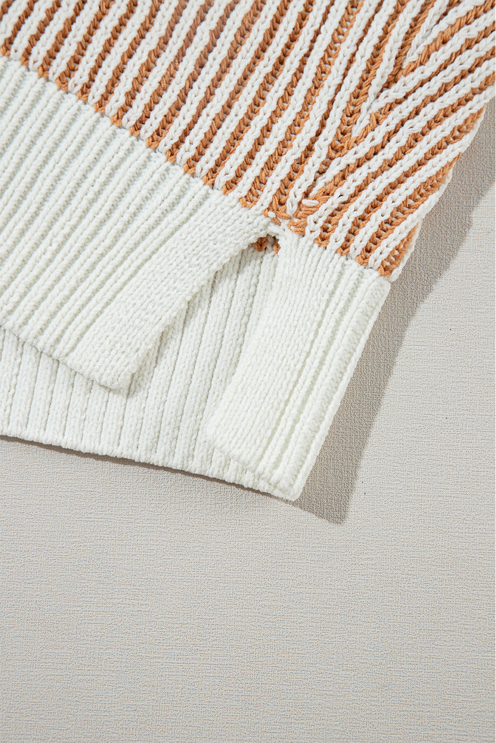 Chelsea Striped Contrast Trim Loose Sweater