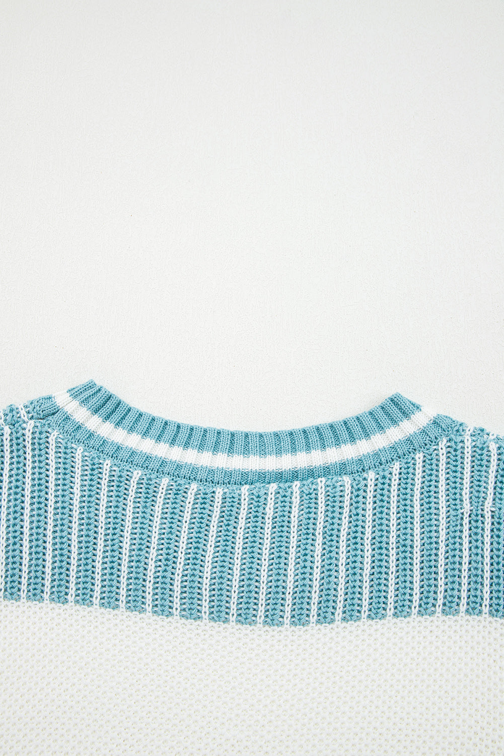 Laura Striped Patchwork Drop Shoulder Sweater