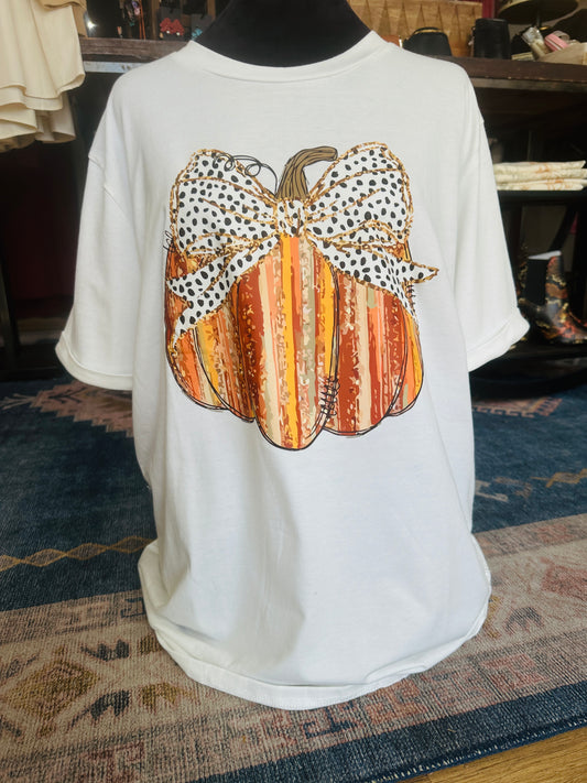 SALE- Thanksgiving Bow Tee