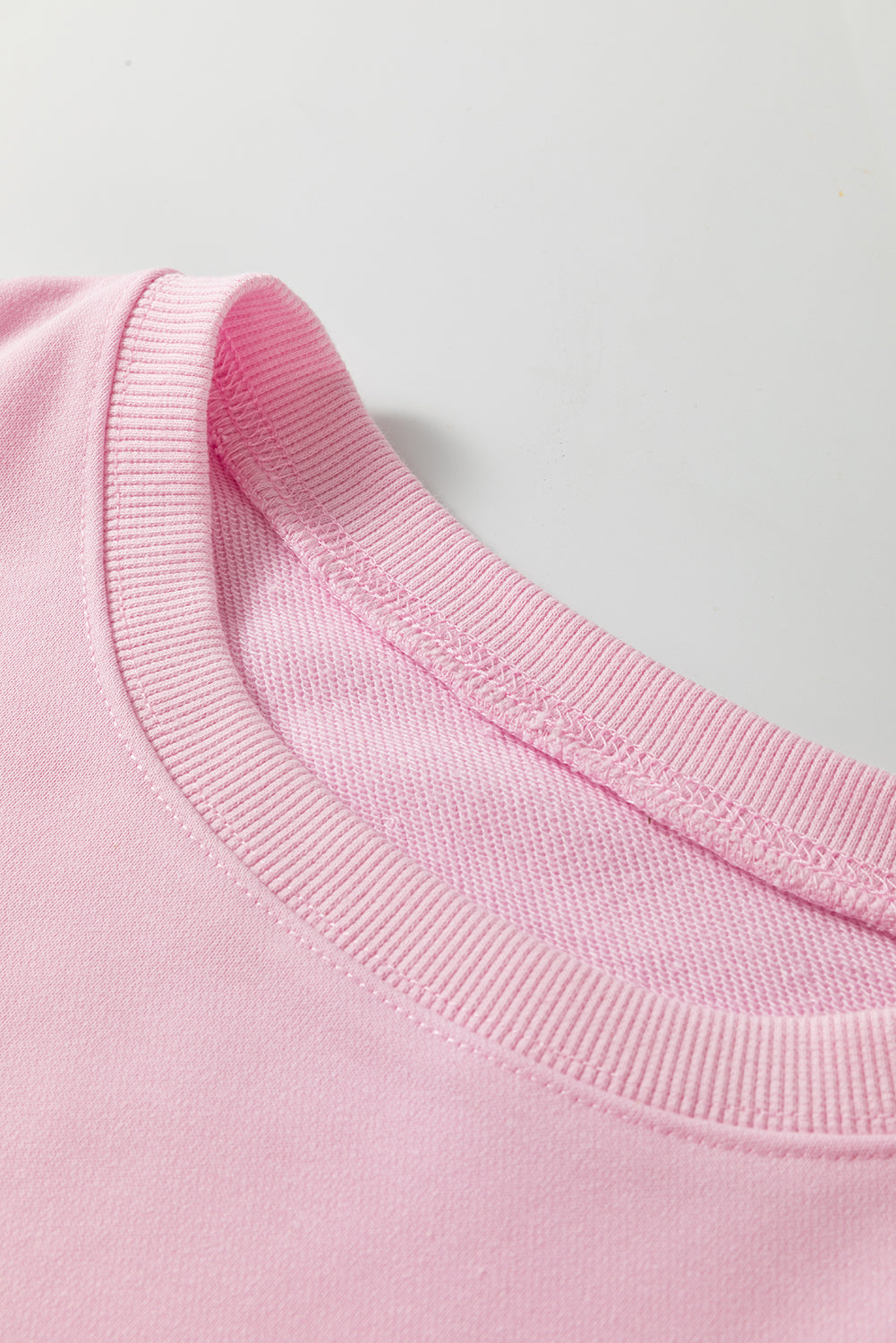 Phalaenopsis Chenille Heart Pattern Casual Pants Set