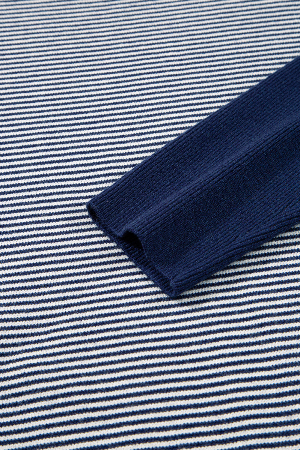 Green Stripe Color Block Patchwork Dolman Oversize Tunic Sweater