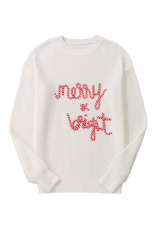 Merry & Bright Candy Cane Sweater
