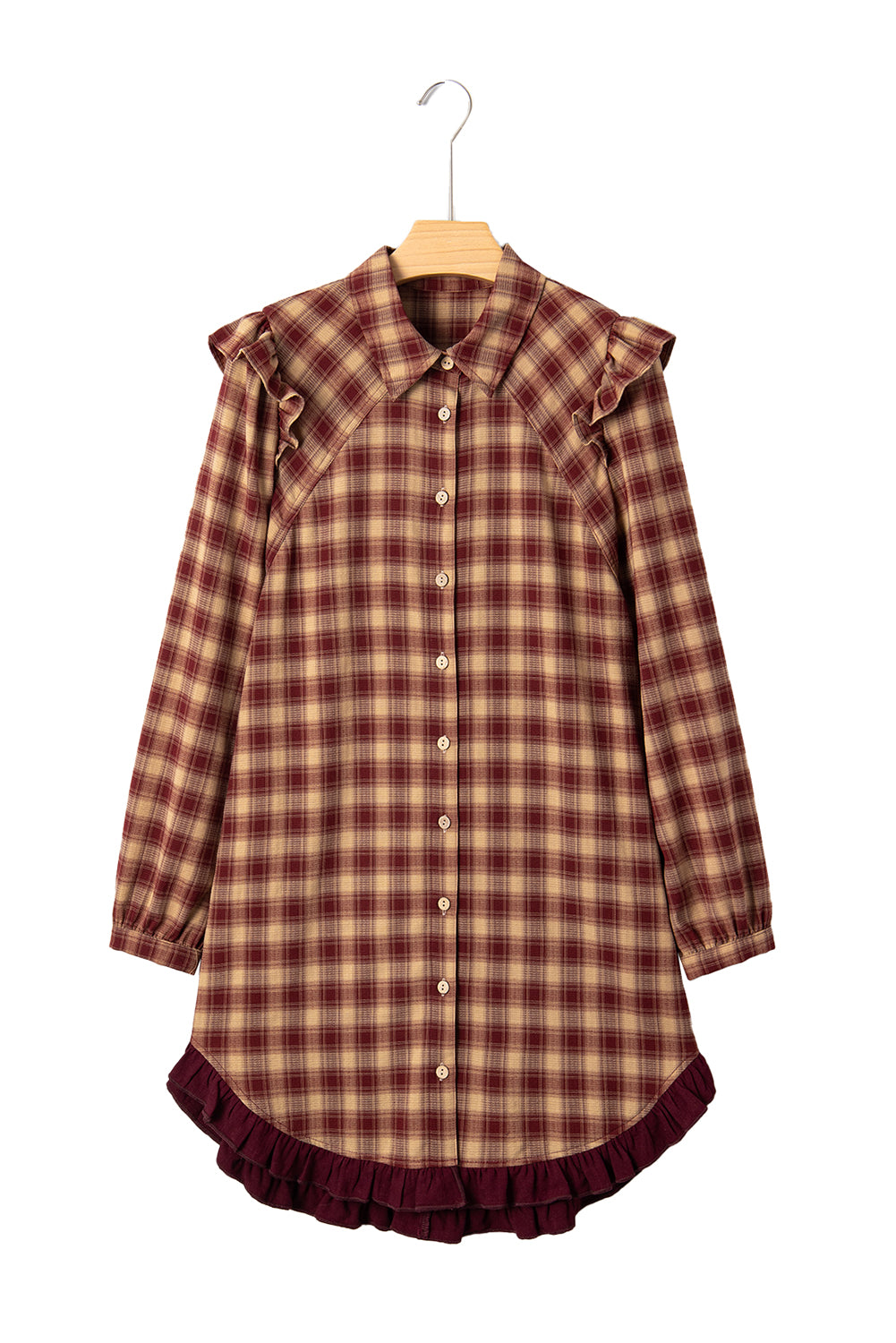 Polly Plaid Mini Shirt Dress