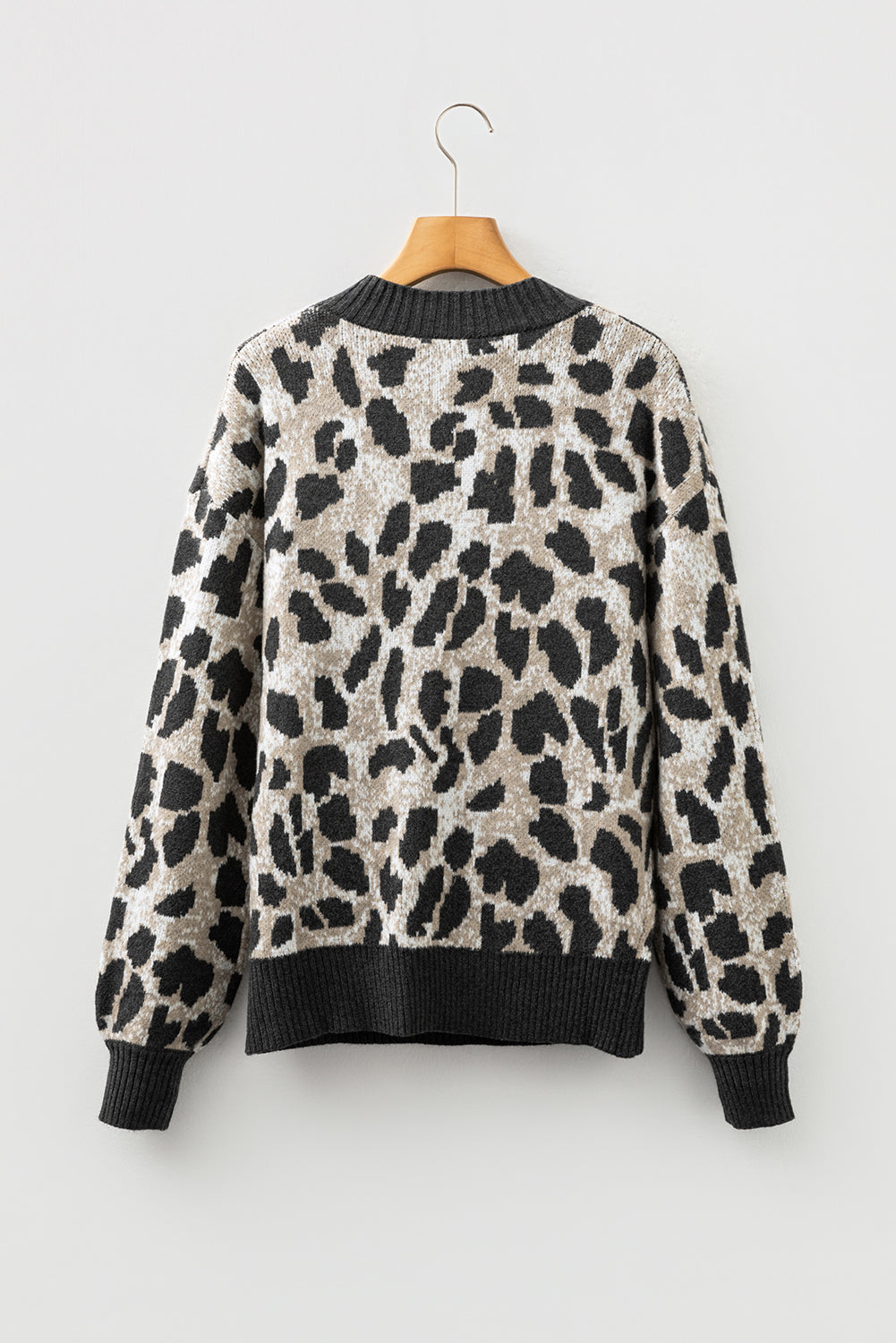 Callie Leopard Round Neck Sweater