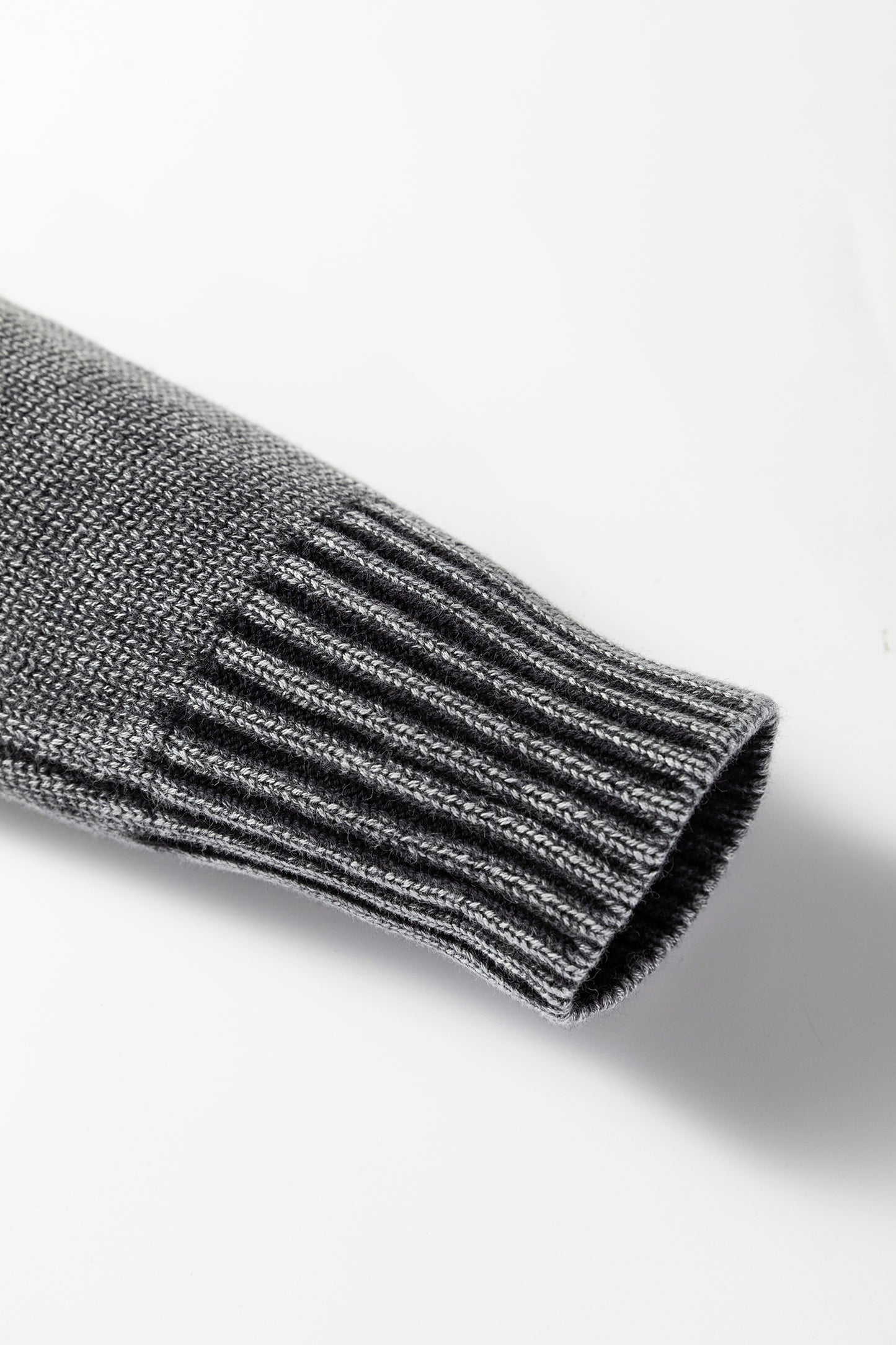 Four Leaf Clover Mineral Wash V Neck Knit Exposed Seam Drop Shoulder Loose Sweater