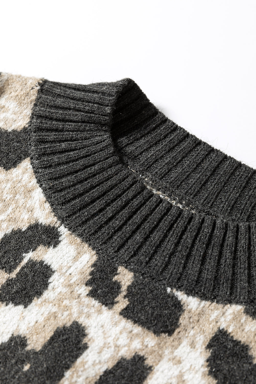 Callie Leopard Round Neck Sweater