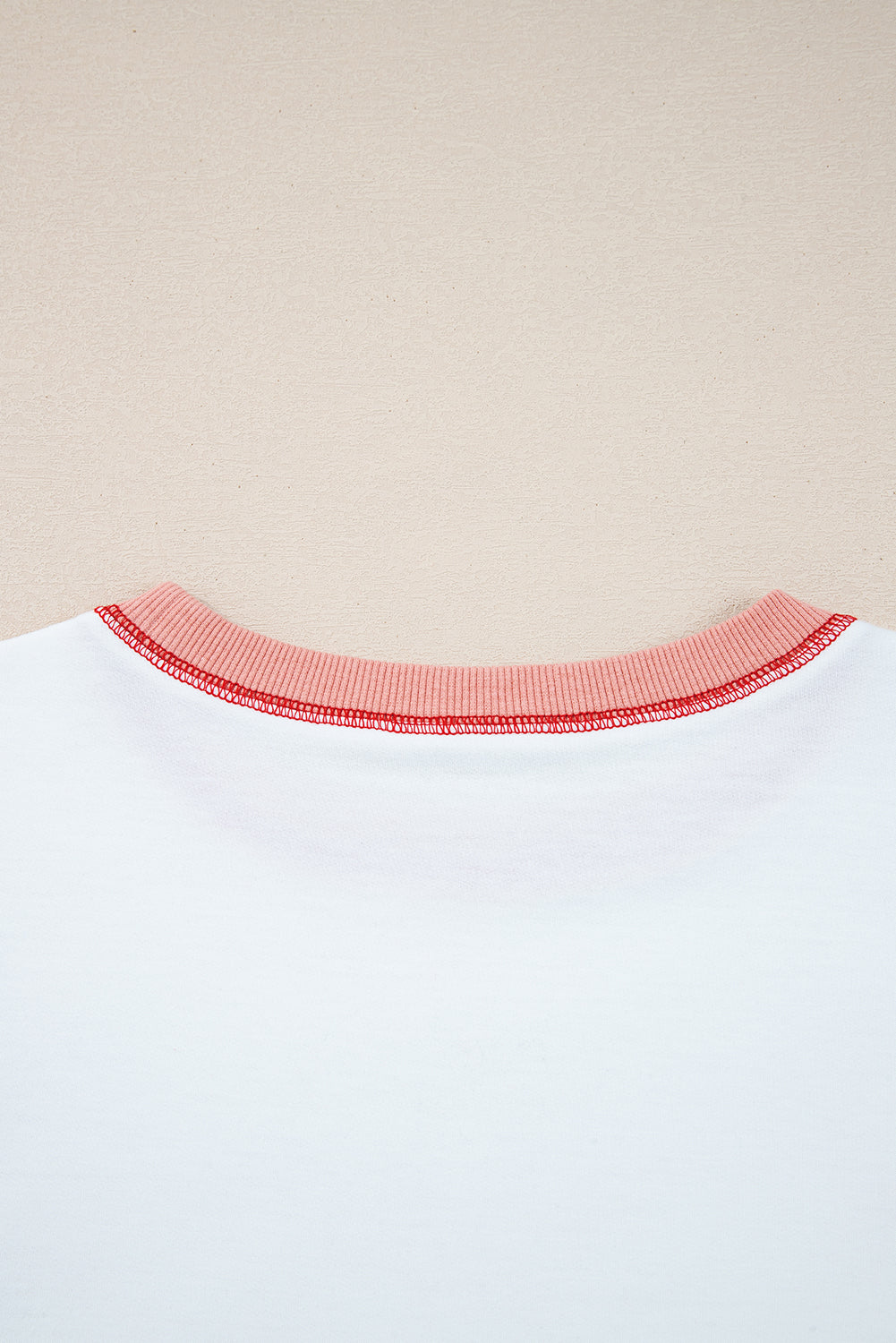 White Striped Colorblock Patchwork Oversized Sweatshirt