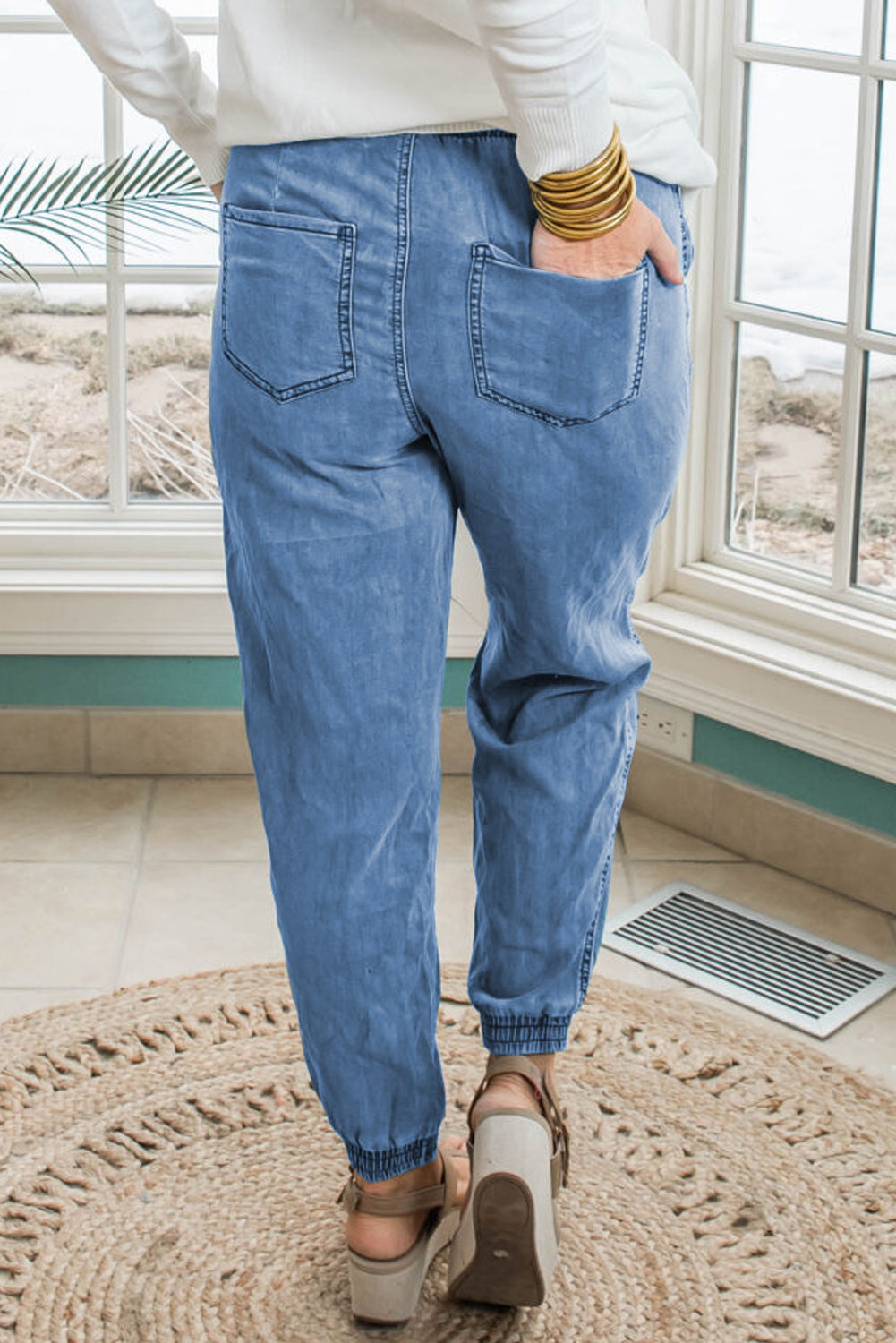 Destiny Plus Size Denim Joggers
