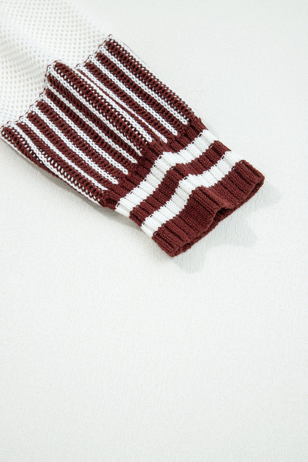 Laura Striped Patchwork Drop Shoulder Sweater