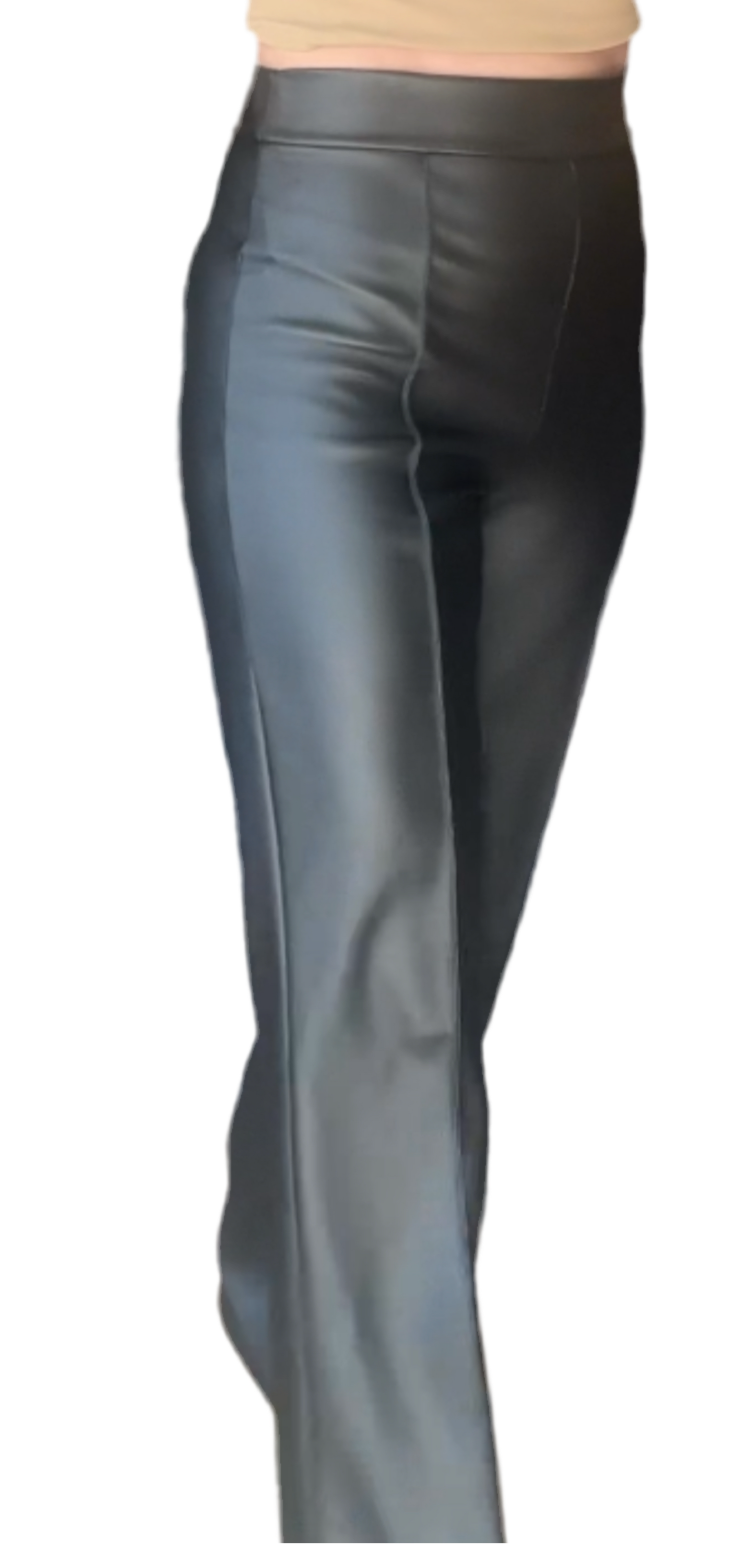 Dress pants high waisted faux leather (Long)