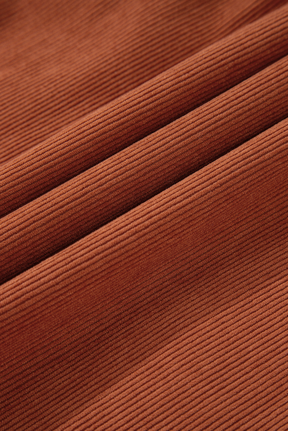 Lilly Snap Button Empire Waist Lantern Sleeve Corduroy Dress