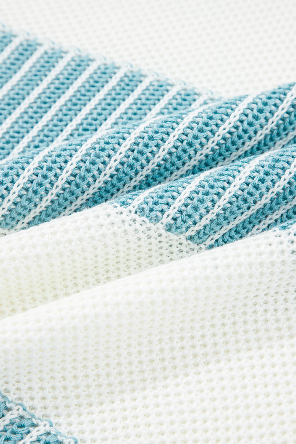 Laura Striped Patchwork Drop Shoulder Sweater