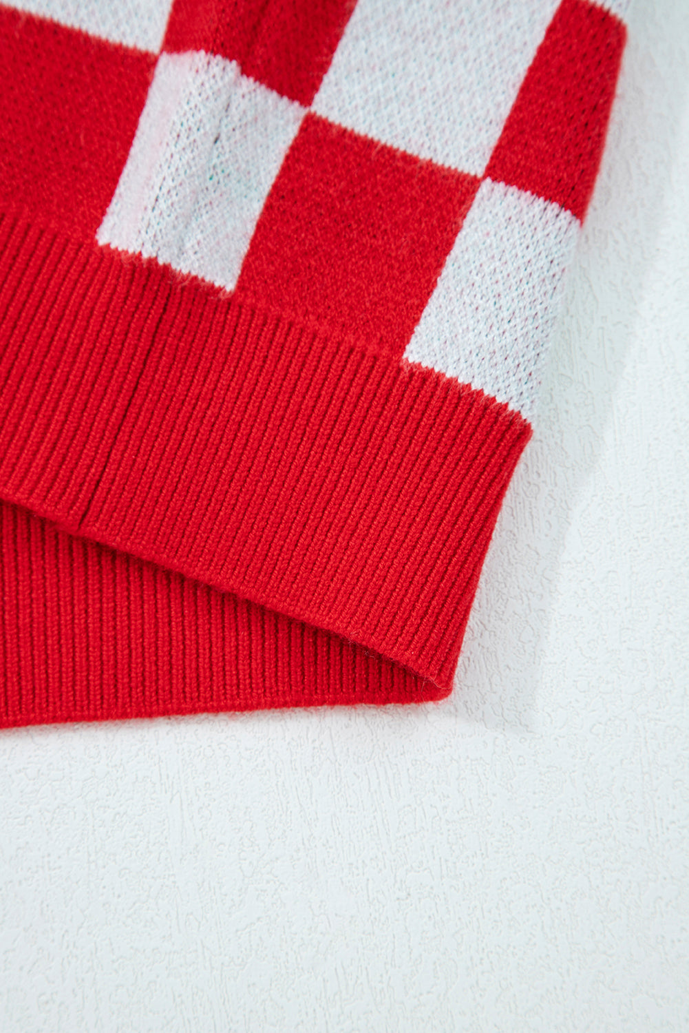 Dolan Red Checkered Christmas Tree Cardigan