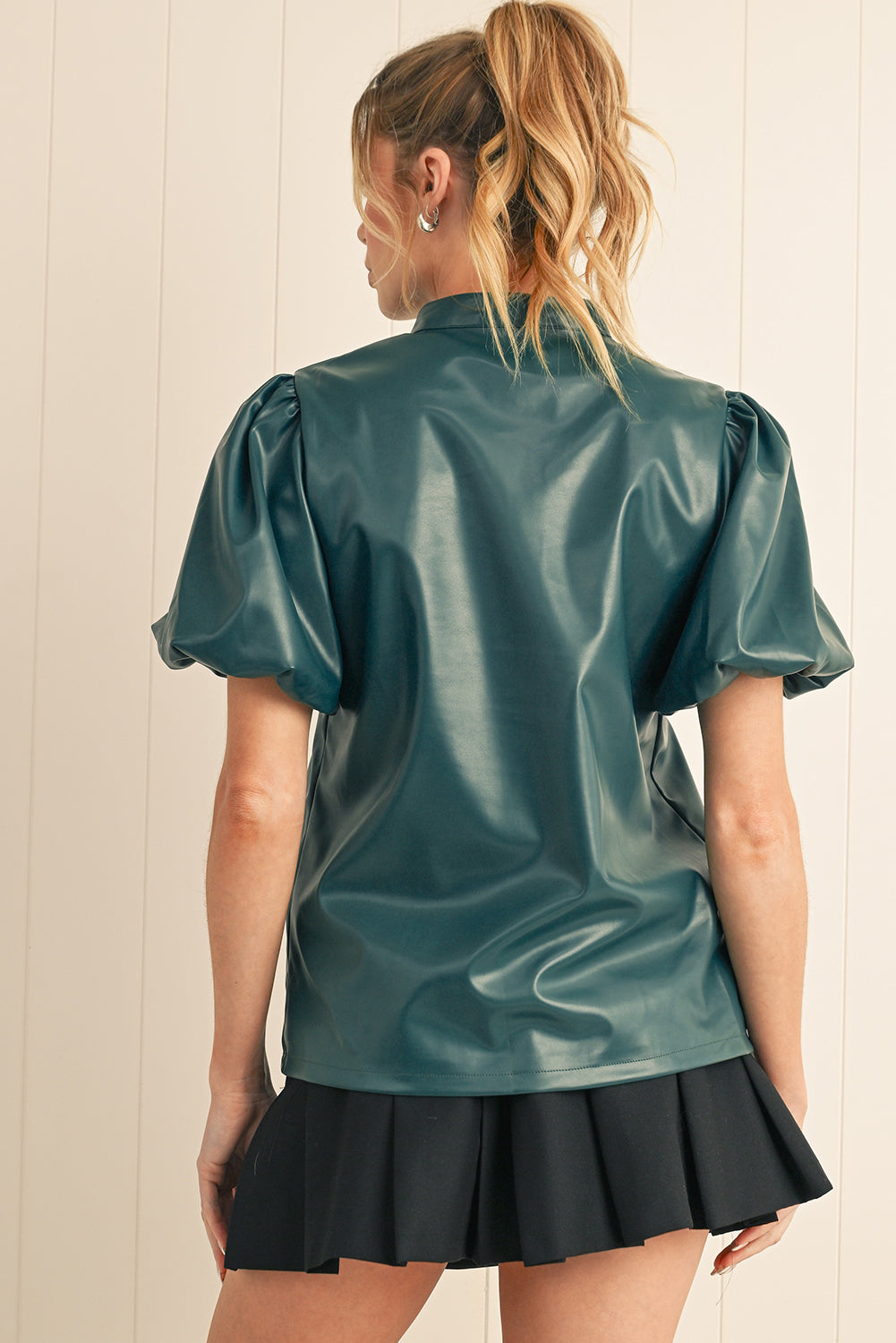 Sawyer V-Neck Puff Sleeve Blouse