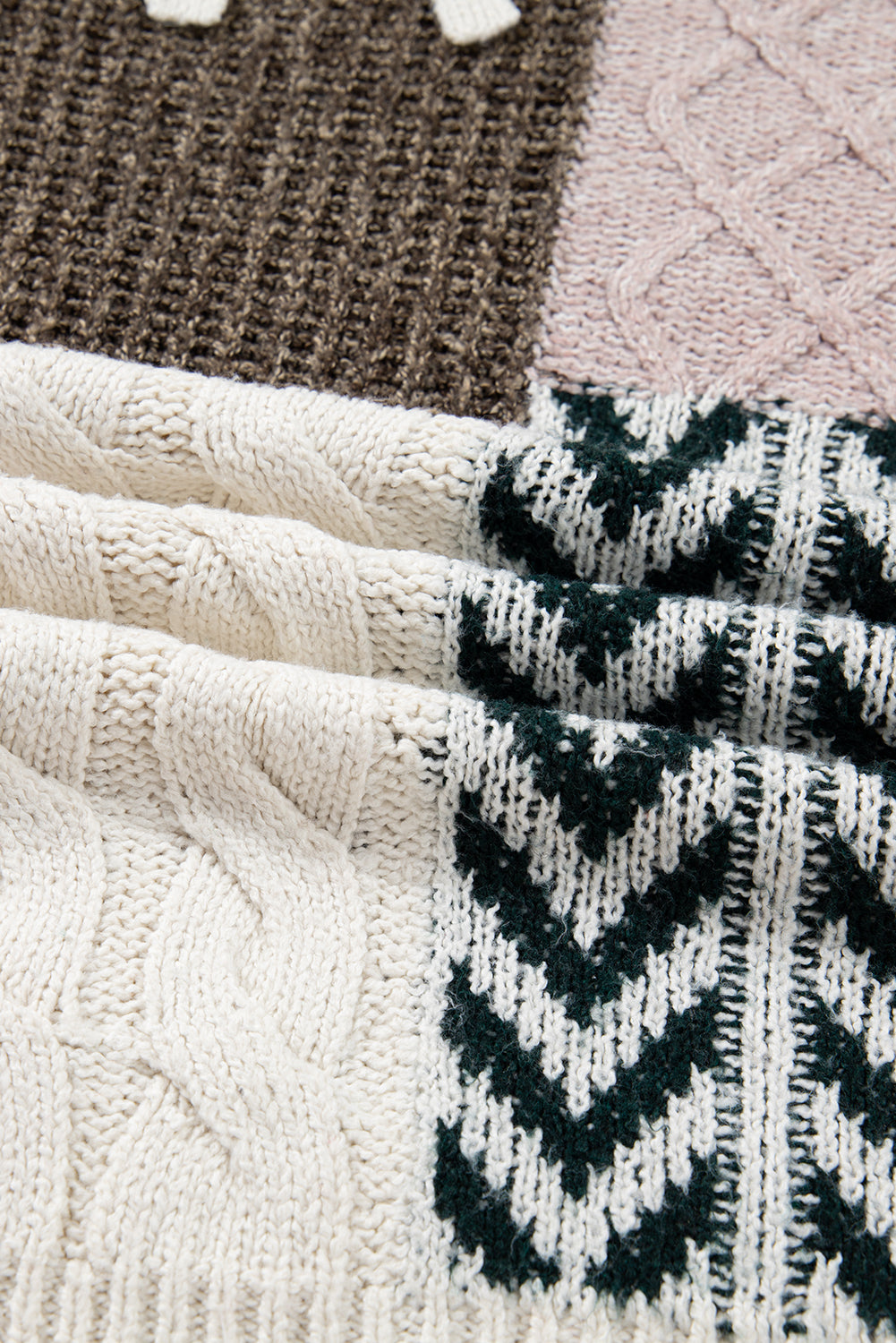 Bethany (Plus) Color Block Loose Fit Sweater