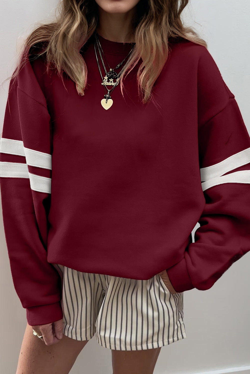 Kellie Preppy Loose Sweatshirt