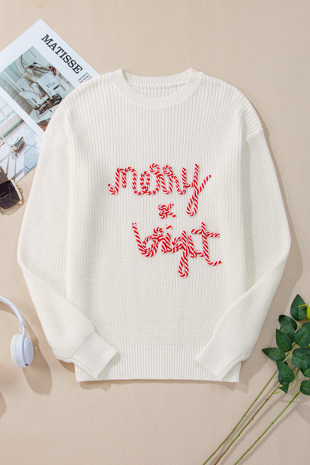 Merry & Bright Candy Cane Sweater