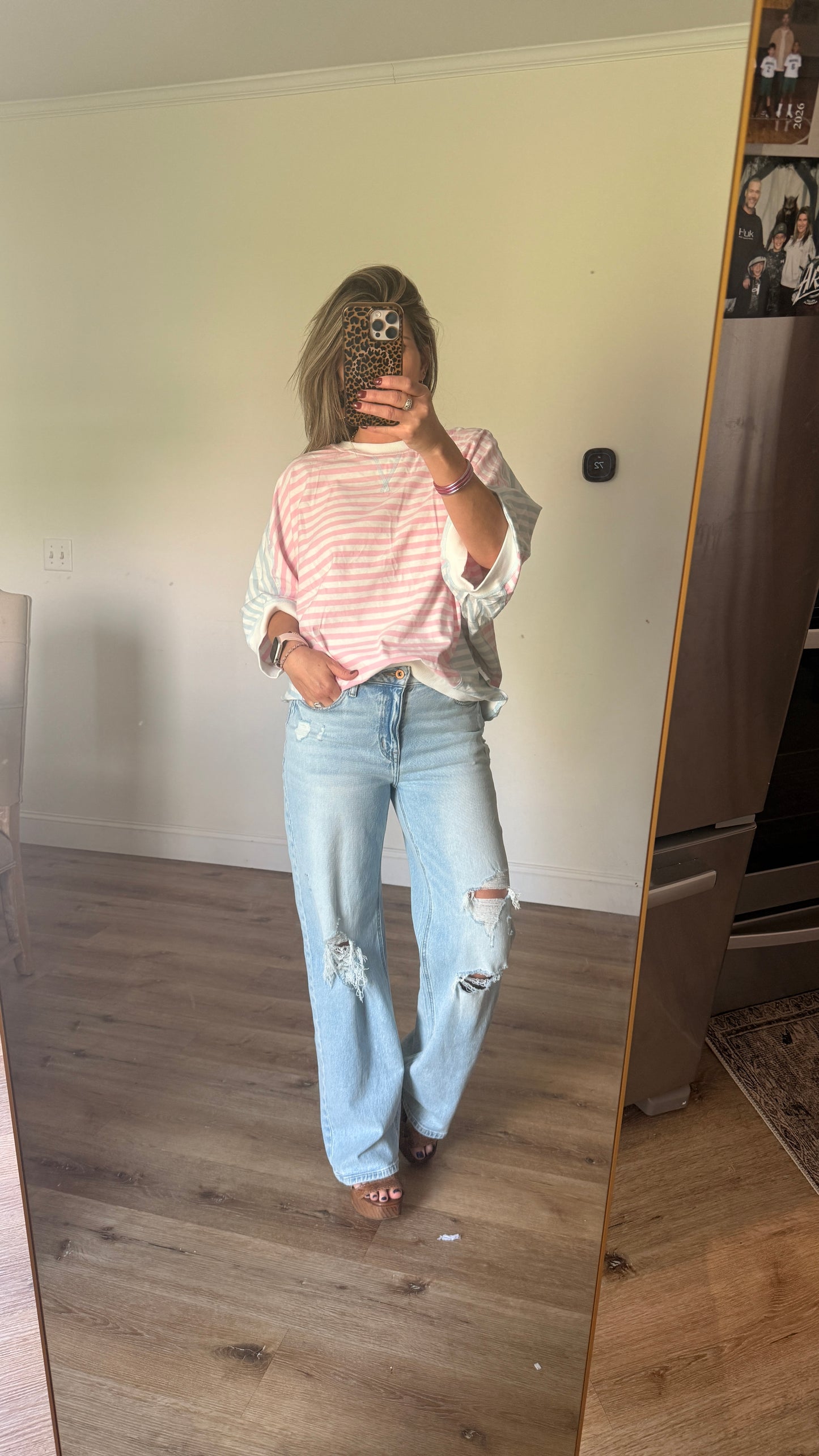 Striped Oversized Boutique Top