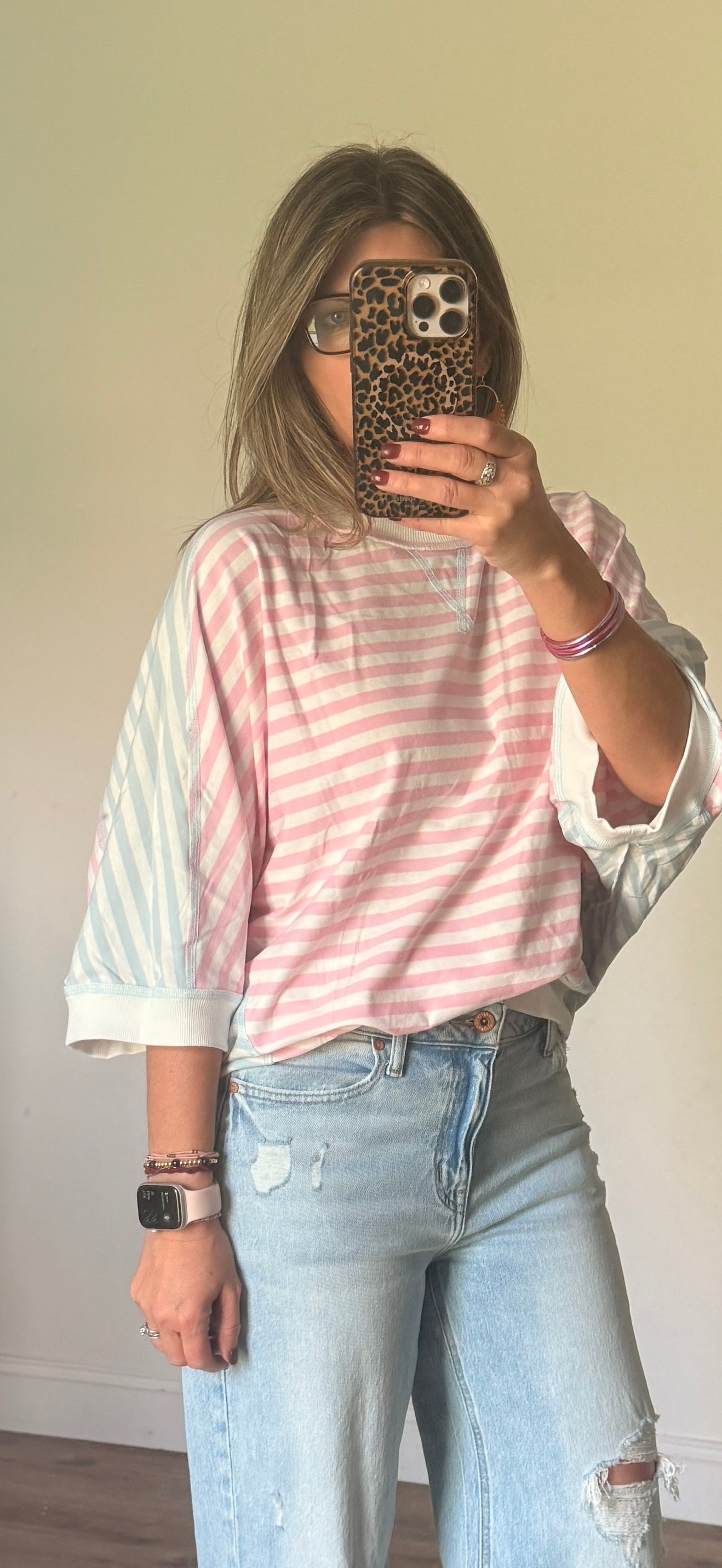 Striped Oversized Boutique Top
