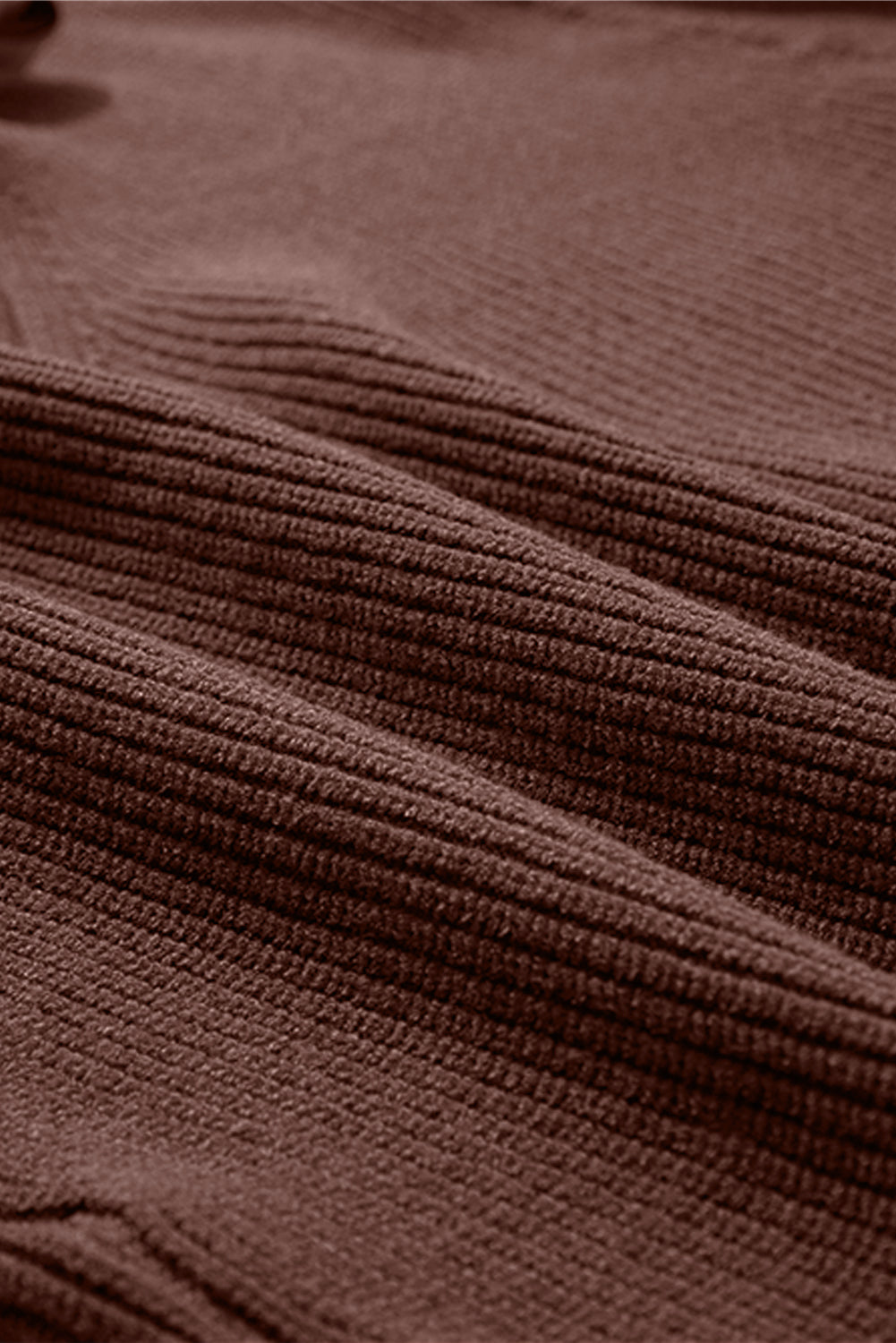 Racing Red Lantern Sleeve V Neck Knot Back Sweater