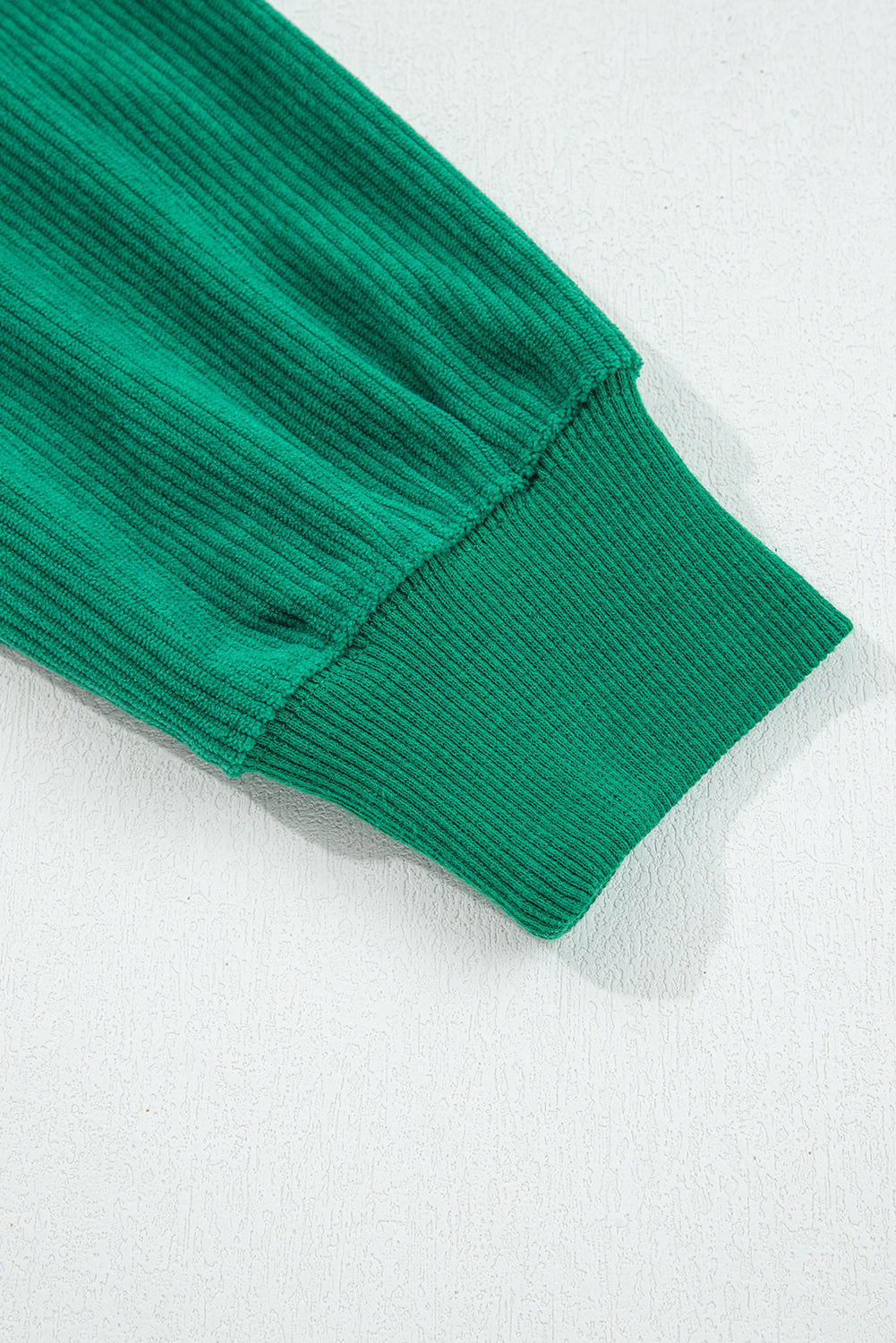 Beige merry everything Letter Graphic Ribbed Loose Sweatshirt