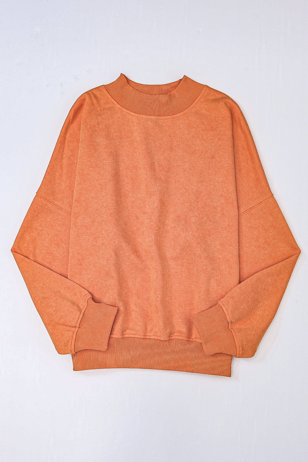 Ruby Plain Drop Shoulder Crew Neck Pullover Sweatshirt