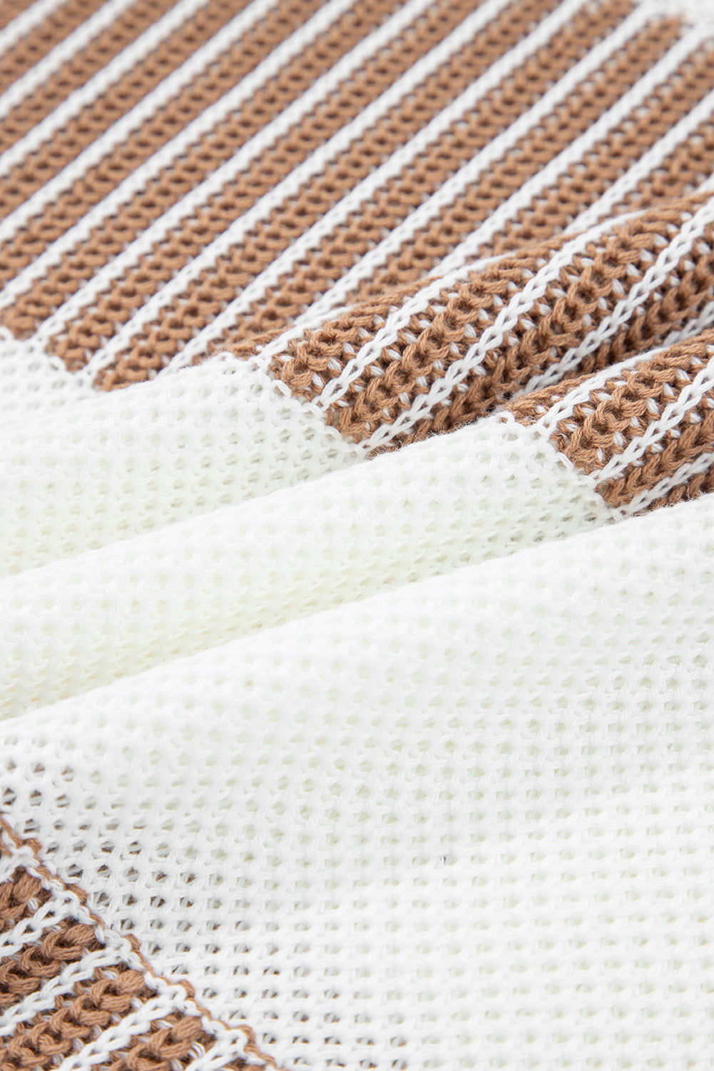 Laura Striped Patchwork Drop Shoulder Sweater