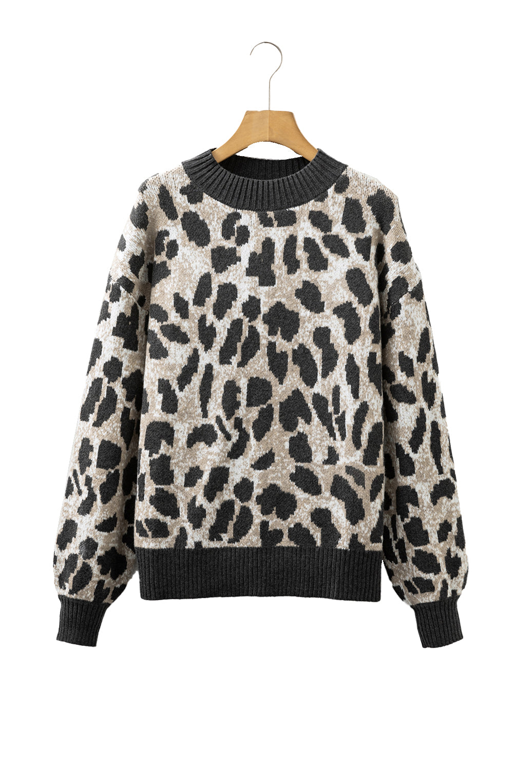 Callie Leopard Round Neck Sweater