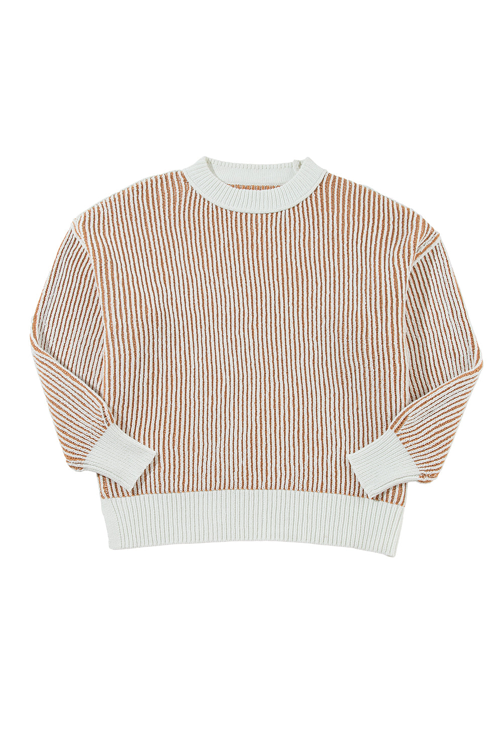 Chelsea Striped Contrast Trim Loose Sweater