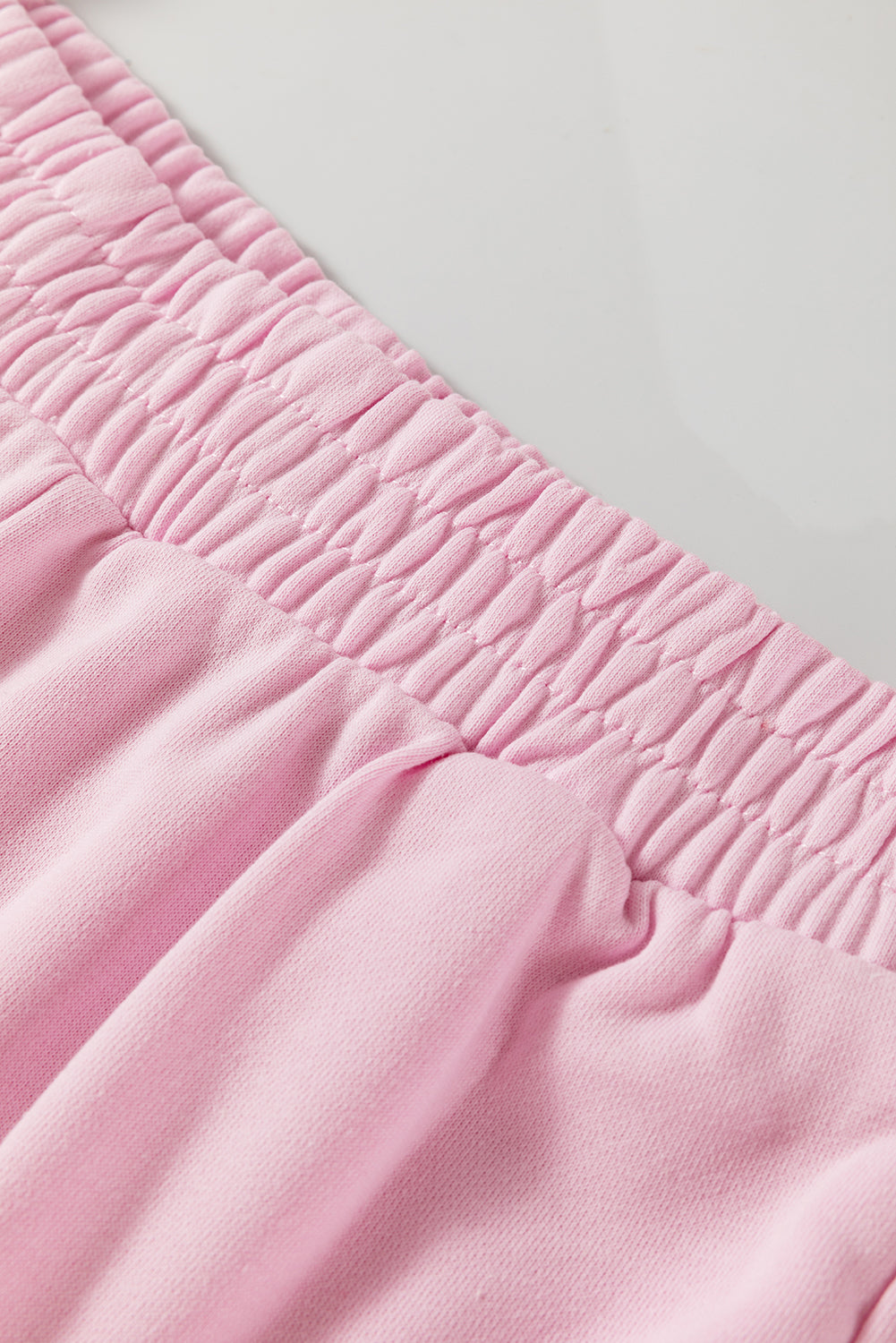 Phalaenopsis Chenille Heart Pattern Casual Pants Set