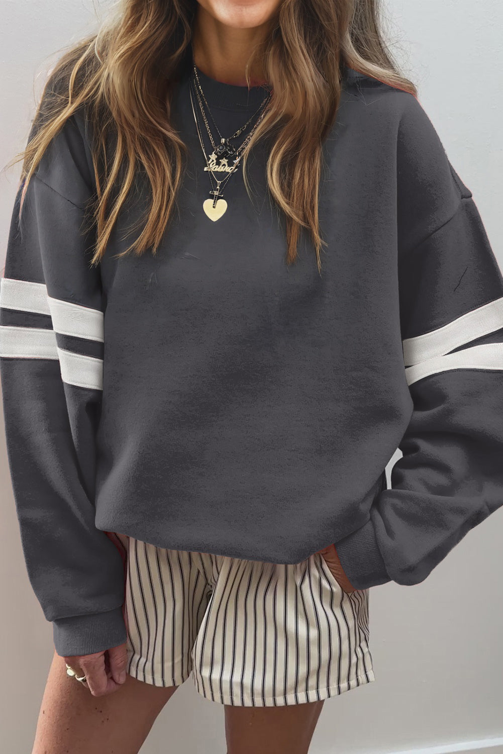 Kellie Preppy Loose Sweatshirt