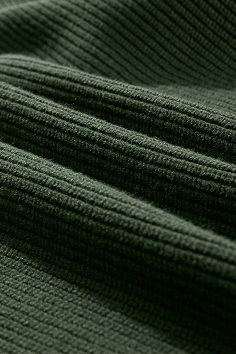 Racing Red Lantern Sleeve V Neck Knot Back Sweater