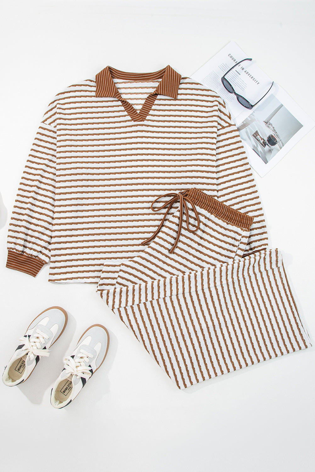 Kelsie stripe Set (plus)