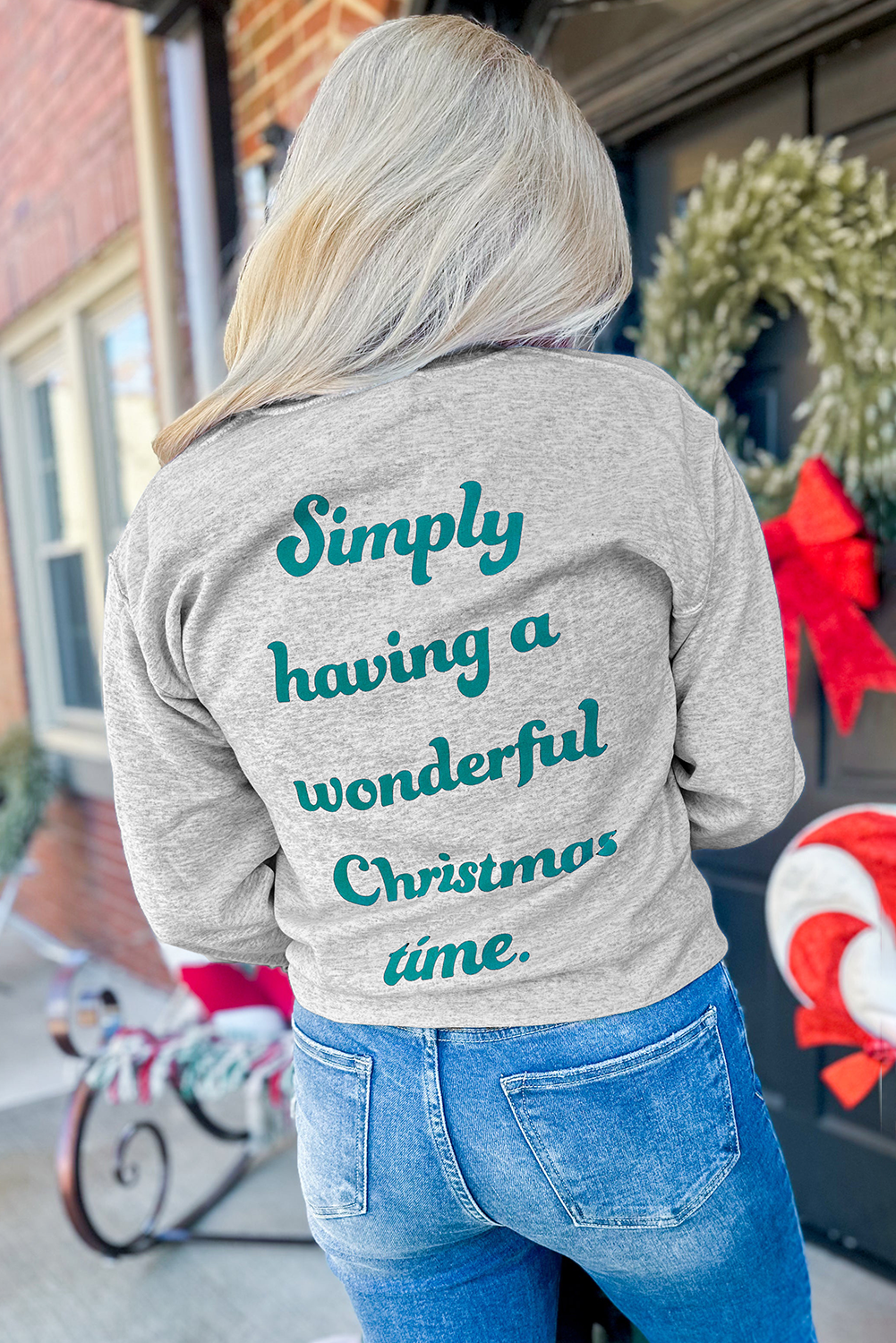 Christmas Tree Graphic Sweatshirt