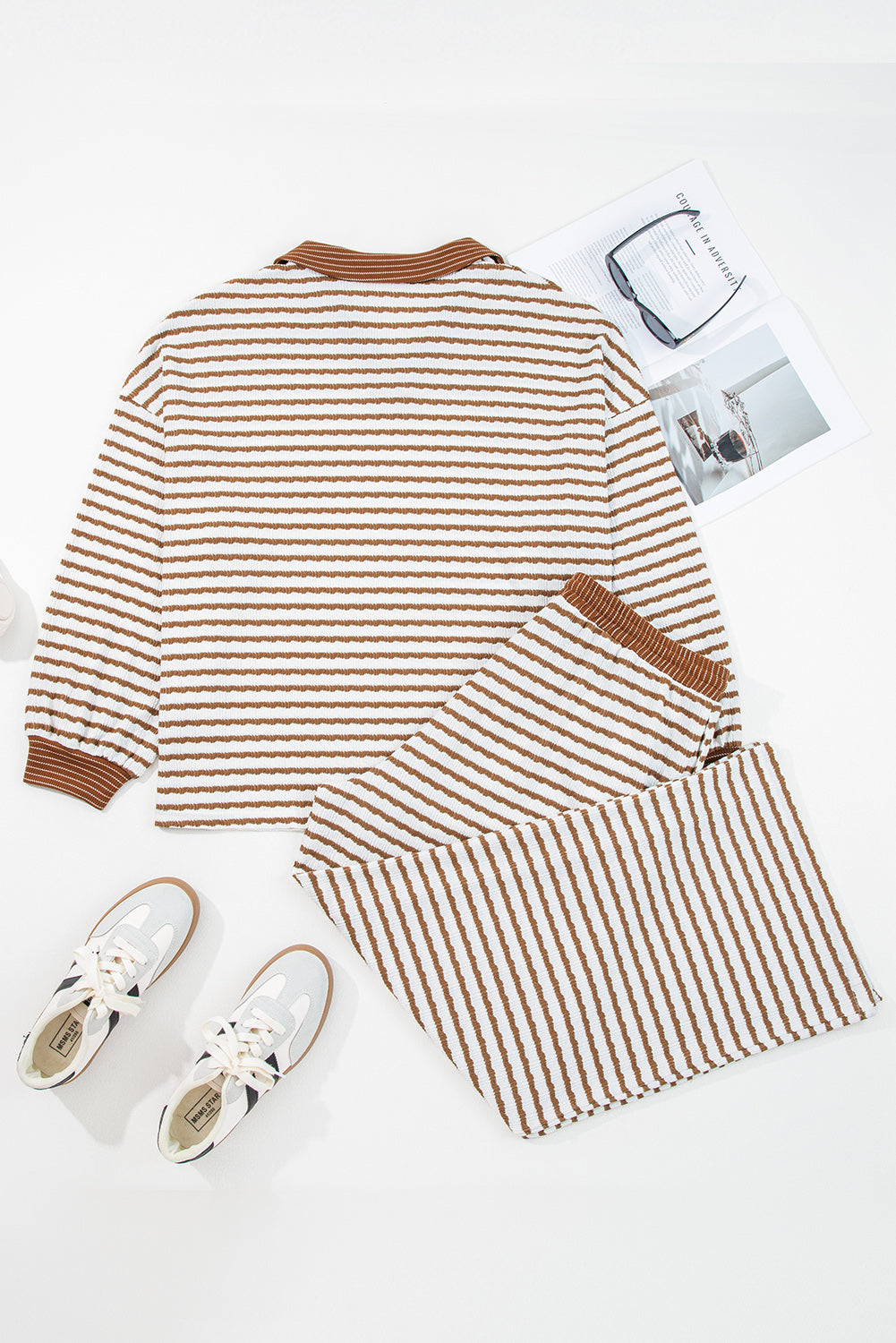 Kelsie stripe Set (plus)