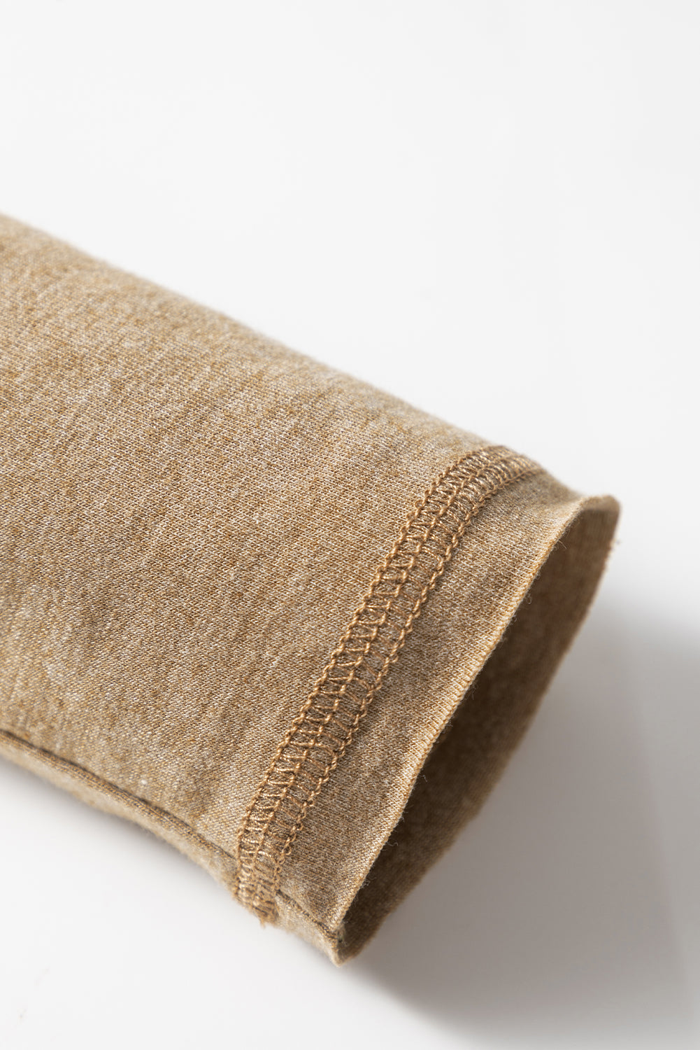 Vineyard Green Waffle Textured Patchwork Tunic Henley Top