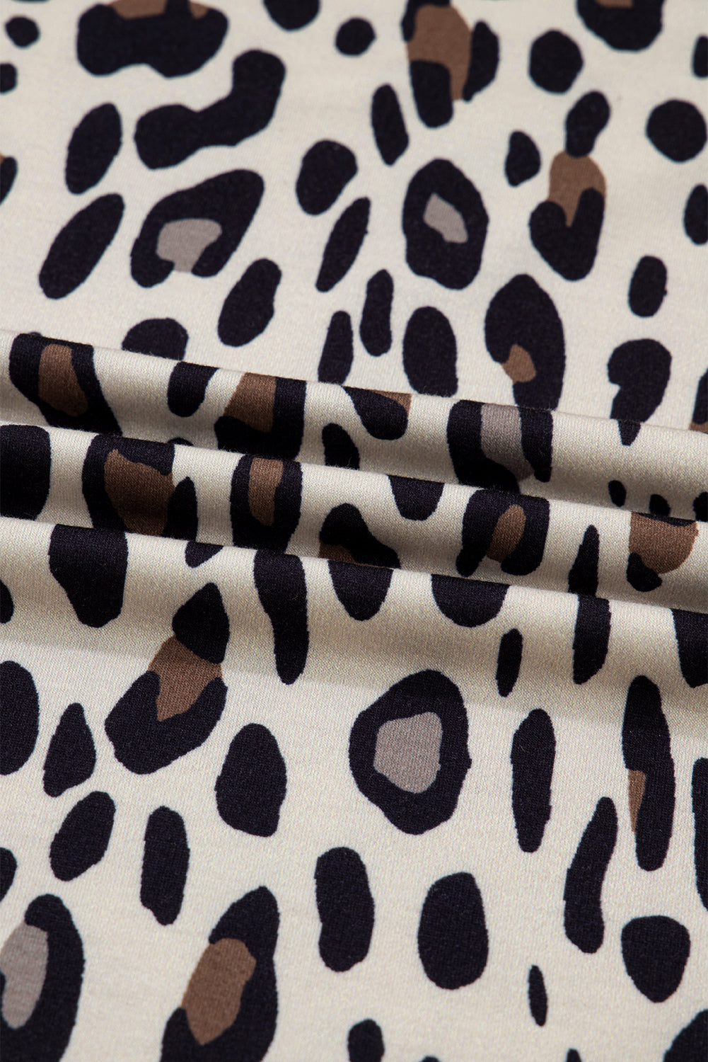 Korie Exposed Seam Patched Pocket (Plus)Size Leopard Wide Leg Pants