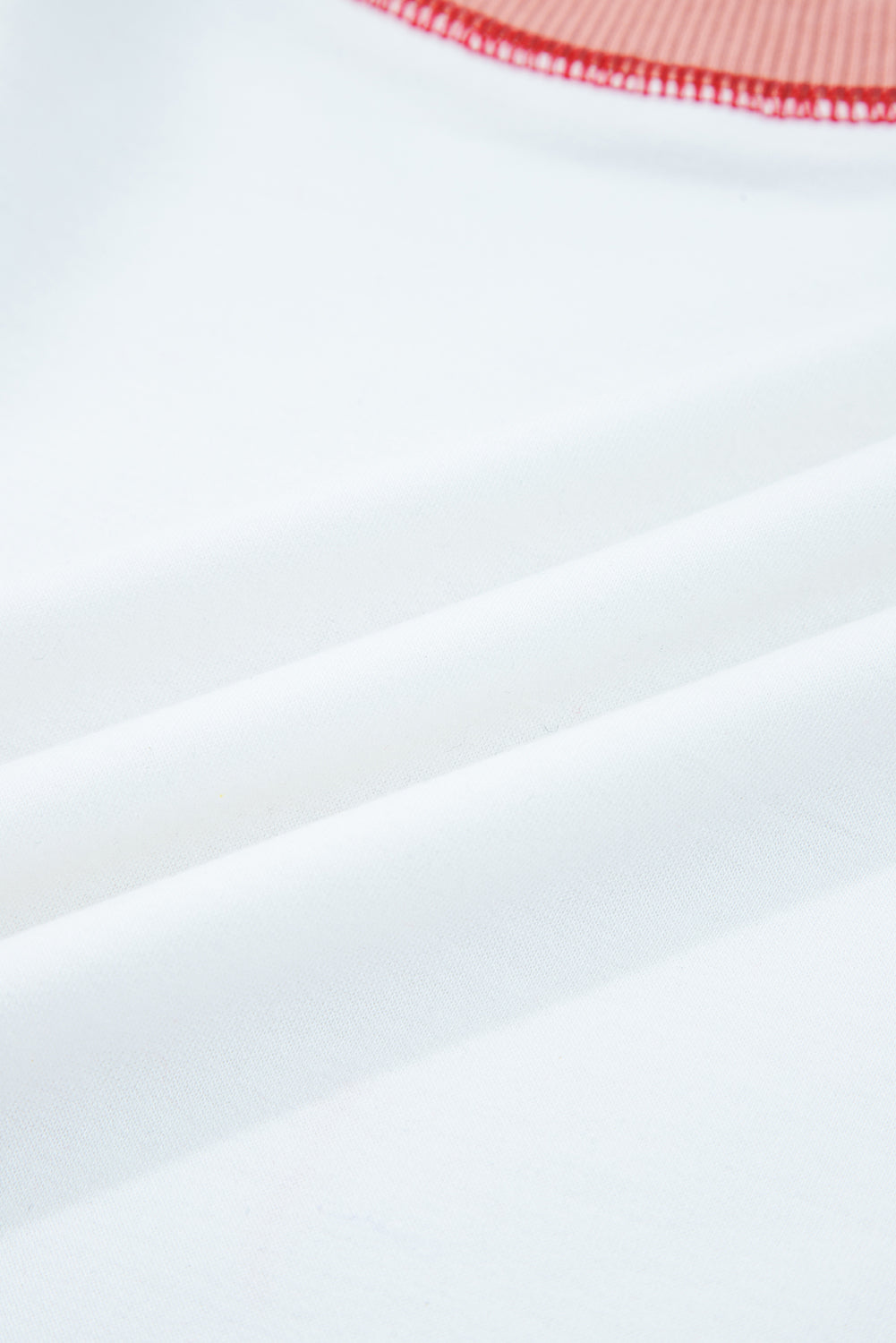 White Striped Colorblock Patchwork Oversized Sweatshirt