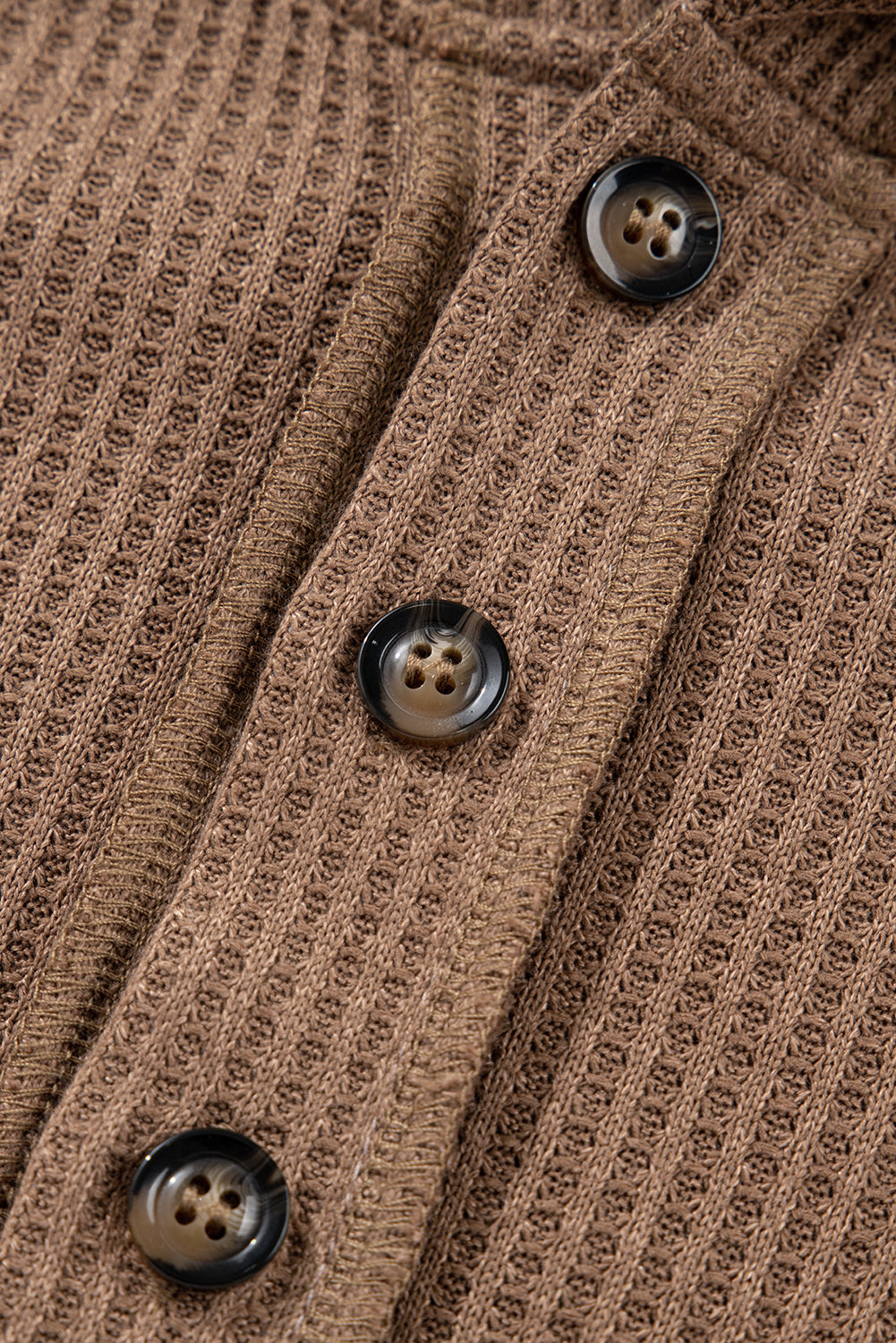 Jenny Waffle Patchwork Exposed Seam Oversized Hoodie