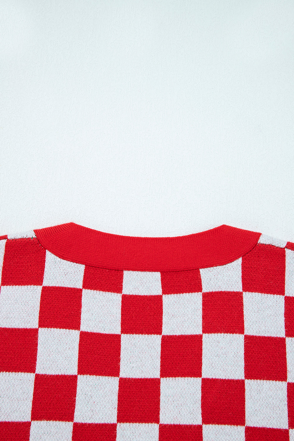 Dolan Red Checkered Christmas Tree Cardigan